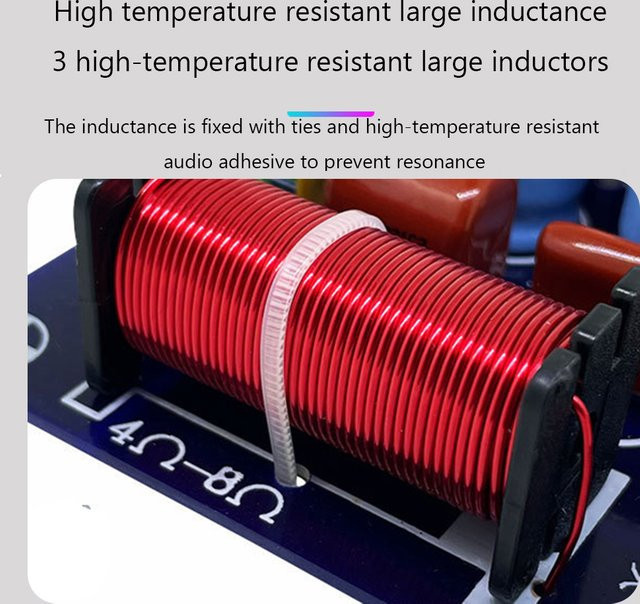 ALLOYSEED 250W 3-Wege-Audio-Frequenzweichenmodul für Hochton, Mittelton und Bass als HiFi-Filterplatine für dein Heimkino-Lautsprecher-Upgrade - Bild 1