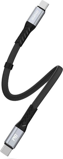 Dudao L10C USB-C auf USB-C Daten- und Ladekabel mit 100W in Schwarz, Länge: 0,23 m - Bild 1