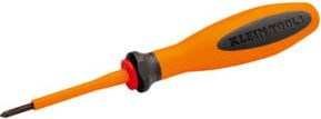 Klein Tools VDE Schraubendreher Pozidriv PZ0 mit Rundklinge in Schwarz-Orange - Bild 1