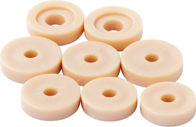 KÖRO Hahnscheiben Dichtungsset für Ventiloberteil 1/2 Zoll, 8-teilig, beige - Bild 1