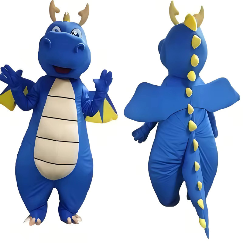 Potdemiel Dinosaurier Maskottchen Kostüm, Puppe, Plüsch / Textil, für Erwachsene - Bild 3