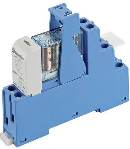 Finder Koppelrelais 48.61.7.024.1050 24 V/DC 16A 1 Wechsler Blau - Bild 1