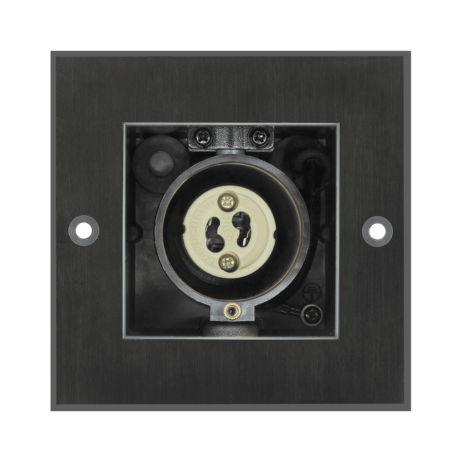 Luxvenum Bodeneinbauleuchte Area GU10 in Schwarz aus Edelstahl und Aluminium, schwenkbar, IP67 für Außenbereich, Garten und Terrasse - Bild 1
