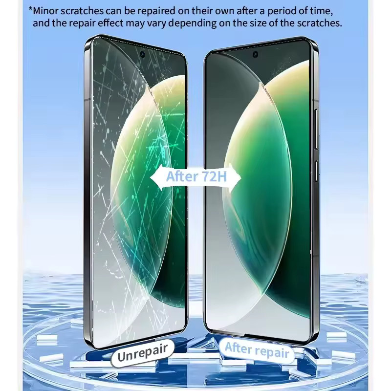 3er-Pack Hydrogel-Displayschutzfolie für OPPO A11S A12 A15 A16 A16S A1k A32 A35 A53 A9 A5 A3S A3 A52 A72 A92 A36 in Transparent - Bild 2