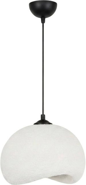 Opviq Pendelleuchte Yontu in Weiß und Schwarz aus Polyester-Mischgewebe und Metall, E27, B: 29 cm, H: 120 cm, T: 34 cm - Bild 1