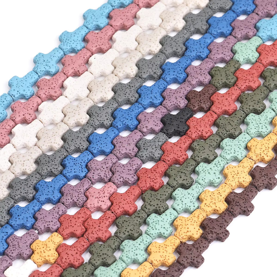SANSWL Anhänger Kreuz Lava, Bunt, Unisex - Bild 3