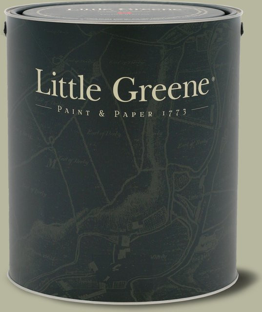 Little Greene Intelligent Exterior Eggshell Wandfarbe Tracery II 78 Grün 1 l - Bild 1