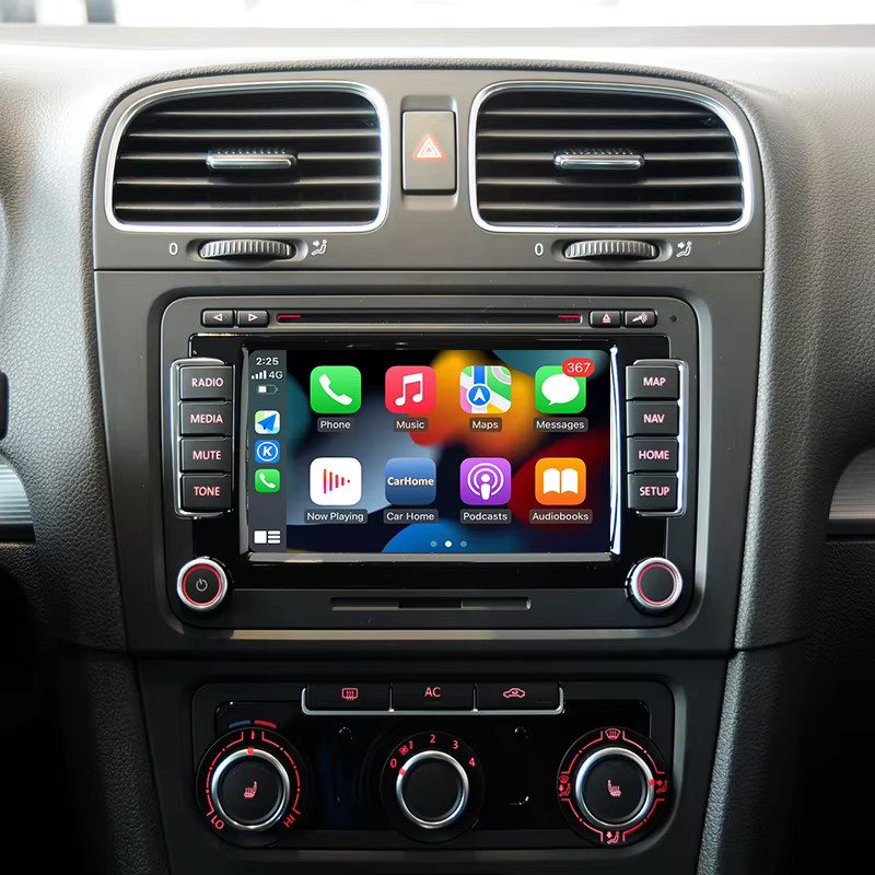 Bonroad Wireless CarPlay und Android Auto Nachrüst-Kit für Volkswagen Passat B6 B7 und Golf 6 mit RNS510 Serie, Airplay und Mirrorlink, Schwarz - Bild 6