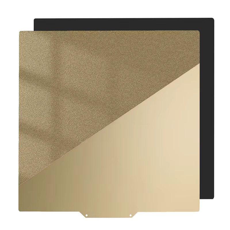 Voron Build Plate PEI Doppelseitig strukturiertes und glattes Federstahlblech Magnetisch Gold - Bild 2