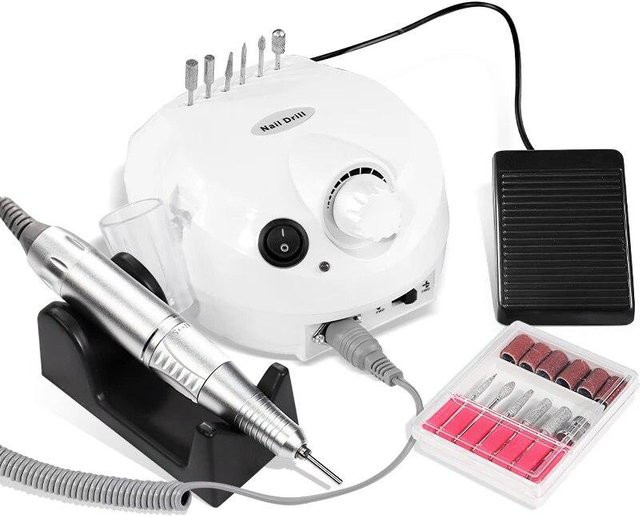 Glow Makeup Elektrische Nagelbohrmaschine Fräser-Set für Maniküre und Pediküre - Bild 1