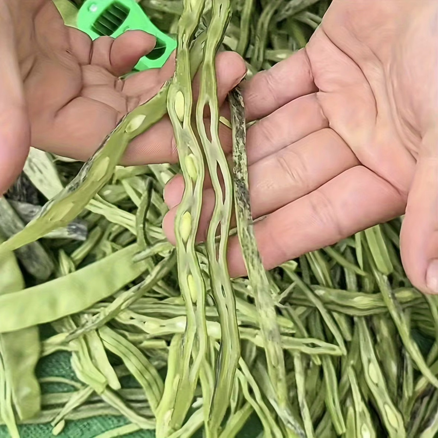 DUTRIEUX Green Bean Slicer aus Kunststoff in Grün, Breite: 3,4 cm, Länge: 10,5 cm - Bild 2