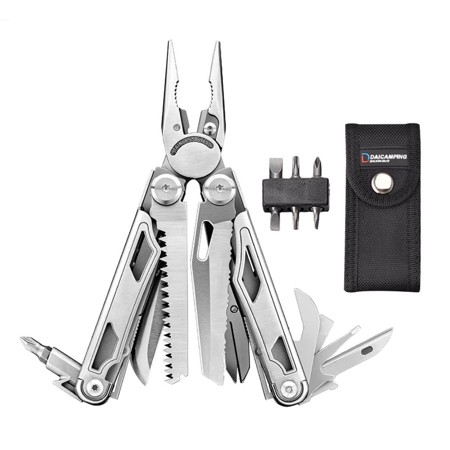 Daicamping EDC Multifunktionales Multitool mit Zange und Klinge in Silber - Bild 2
