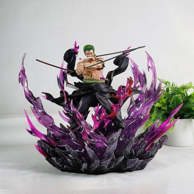 One Piece Zoro Wütende Gasexplosion, Anime Figur, Schwarz, ab 14 Jahren - Bild 1