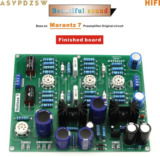 AS-M7 HiFi-Röhrenvorverstärker DIY-Kit oder Fertigplatine auf Basis der Marantz 7 Originalschaltung - Bild 1