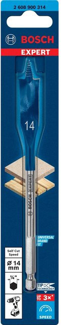 Bosch Expert Selfcut Flachfräsbohrer für Holz in Blau Durchmesser: 14 mm, Länge: 152 mm - Bild 1