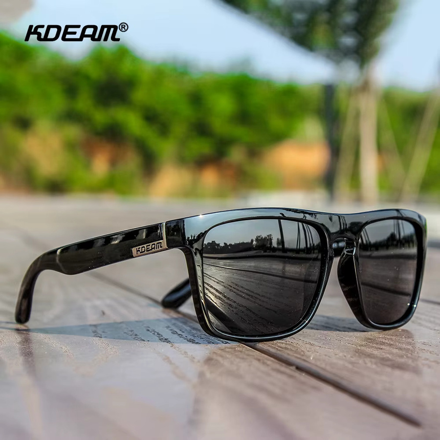 KDEAM Sonnenbrille Quadratisch, Vollrand, Kunststoff, Unisex, polarisiert - Bild 2