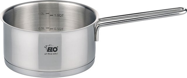 Elo Stielkasserolle CITRIN aus Edelstahl mit Glasdeckel, Silber - Bild 1