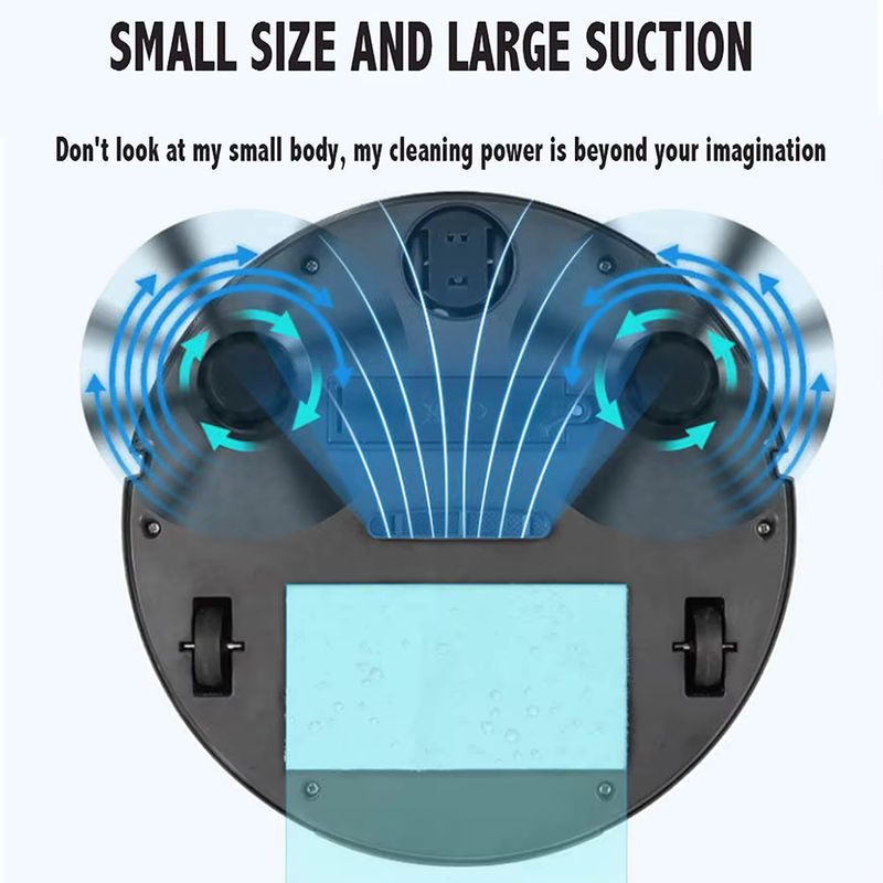 Donirt 3-in-1 Smart Kehrroboter als kabelloser Mini-Staubsauger zum Kehren und Saugen in Schwarz oder Weiß - Bild 3