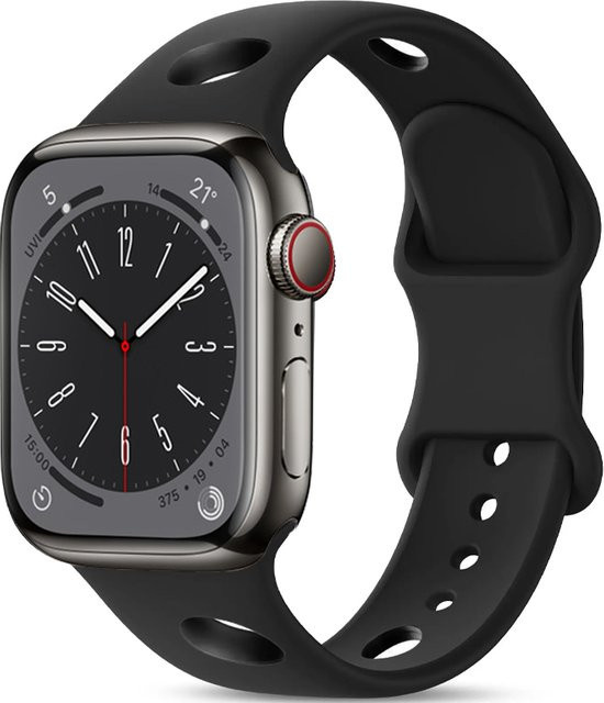 Silikonarmband für Apple Watch, Schwarz, Unisex - Bild 1