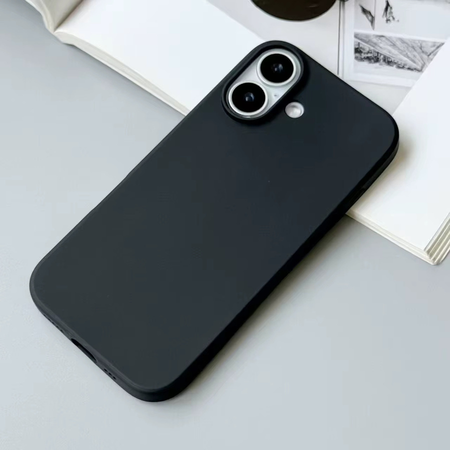 Stoßfeste Flüssigsilikon Hülle für iPhone 17 Pro Max, iPhone 17 Pro und iPhone 17 Air in Schwarz - Bild 3