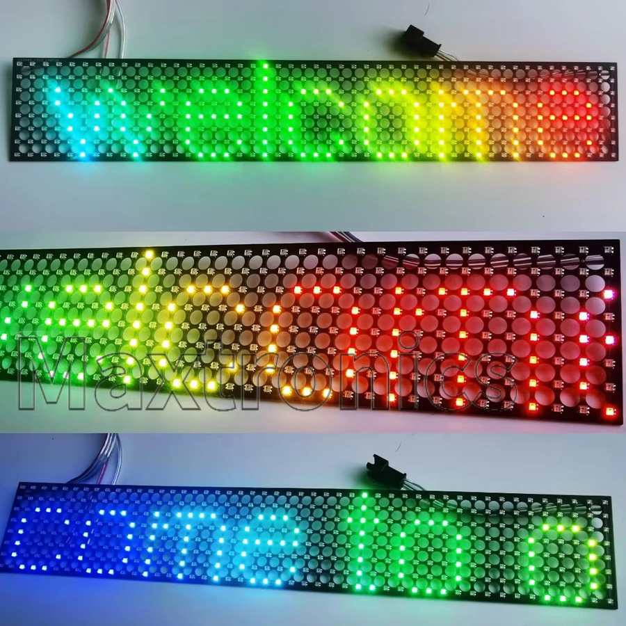 SAGE LU MEI WS2812B LED-transparenter RGB-Bildschirm mit P6,25 Punktmatrix und SPI-Protokoll, vollfarbig - Bild 6