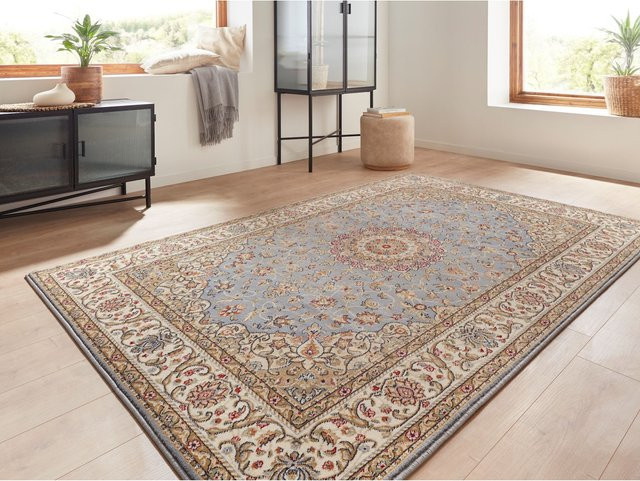 Peyer Syntex Amina Medaillon Teppich Ornament Modern Blau/Mehrfarbig B: 120 cm, T: 170 cm - Bild 1