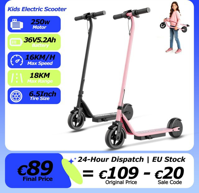 ATSANT Joy K65 Elektroroller, für Kinder ab 6 Jahre - Bild 1