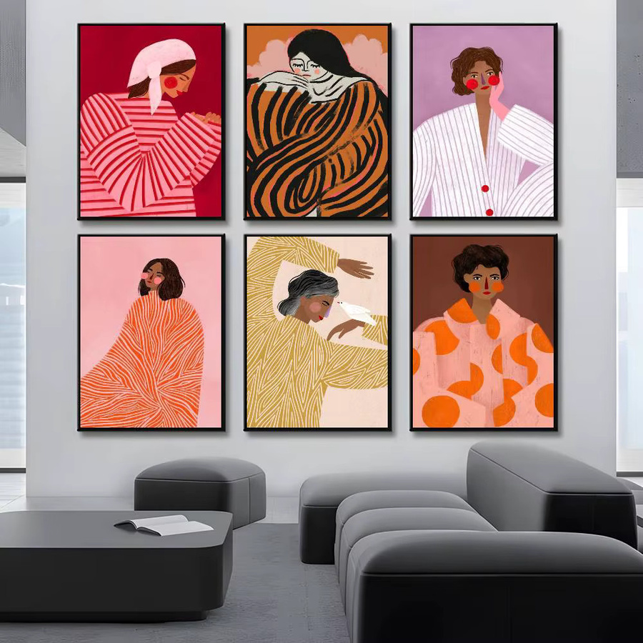 Modernes Poster S-Sofia Lind Art von Einfachheit in Multicolor als Wandkunst für dein Zuhause oder Büro - Bild 3