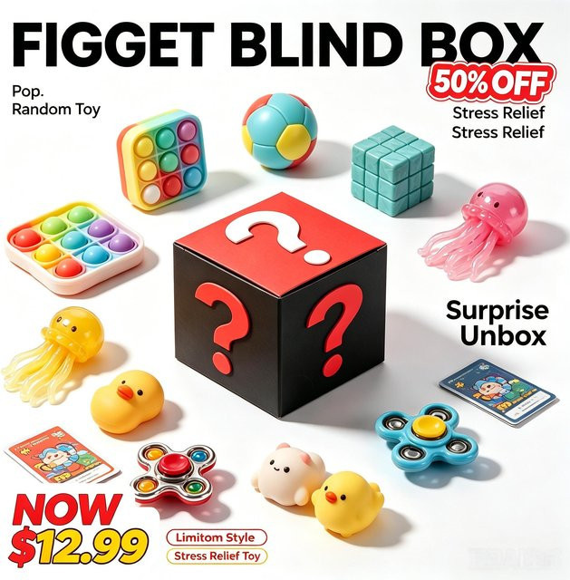 Binchi Fitness Slow-Rebound Squishy Blind Box, Dekompressionsspielzeug - Bild 1