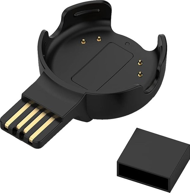 Fitcent USB-C Ladekabel in Schwarz für Polar Verity Sense und Polar OH1 Herzfrequenzsensor - Bild 1