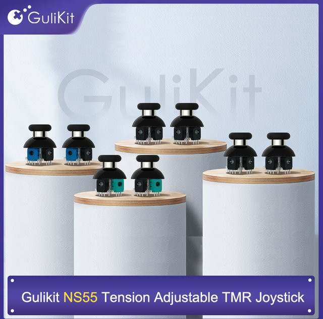 Gulikit NS 55 720 Grad Spannungsverstellbarer TMR-Joystick in Schwarz für Switch Pro, PS5, PS4 und Xbox Series Controller zur Reparatur - Bild 1