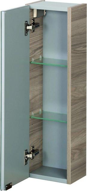 Fackelmann Bad-Hängeschrank Luxor in Steinesche mit Spiegel und Soft-Close-Türen, Braun, B/T/H: 68 x 20 x 16 cm - Bild 4