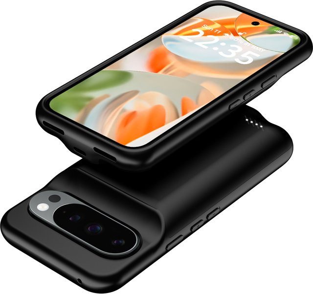 Fraternize Externe Powerbank und Schutzhülle für Google Pixel 9 10 Pro XL 9A in Schwarz - Bild 1