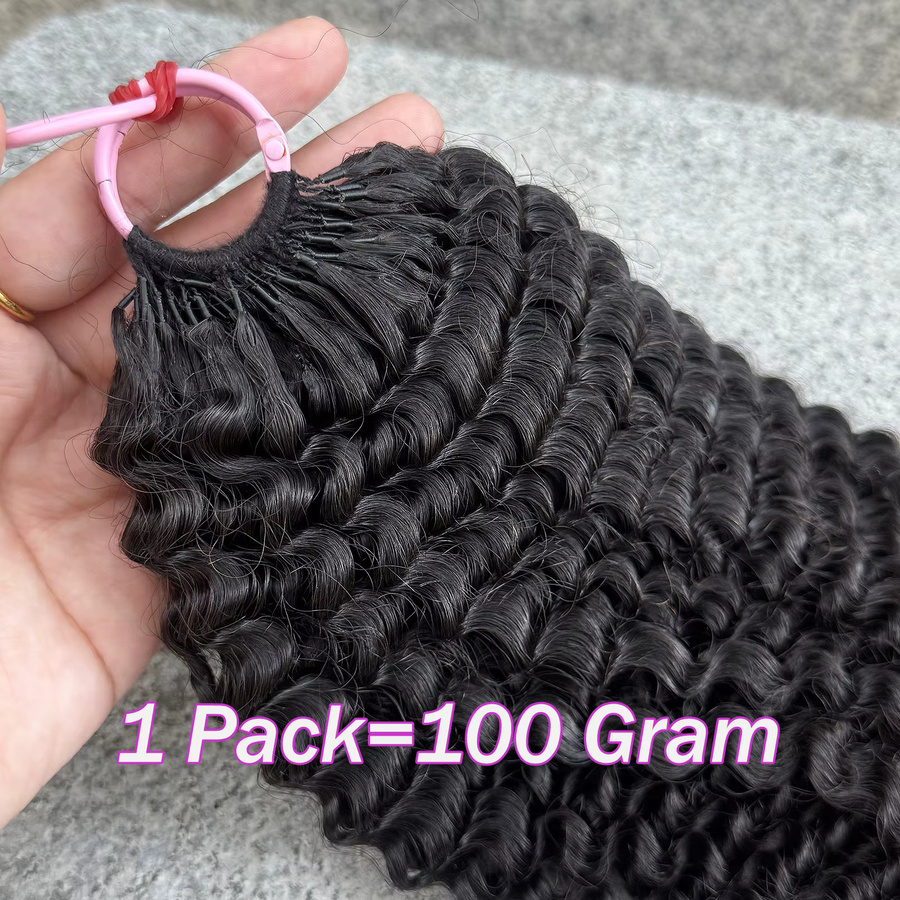 Magic Wave Echthaarverlängerungen, Wasserwellen, 100 g, Unisex - Bild 3