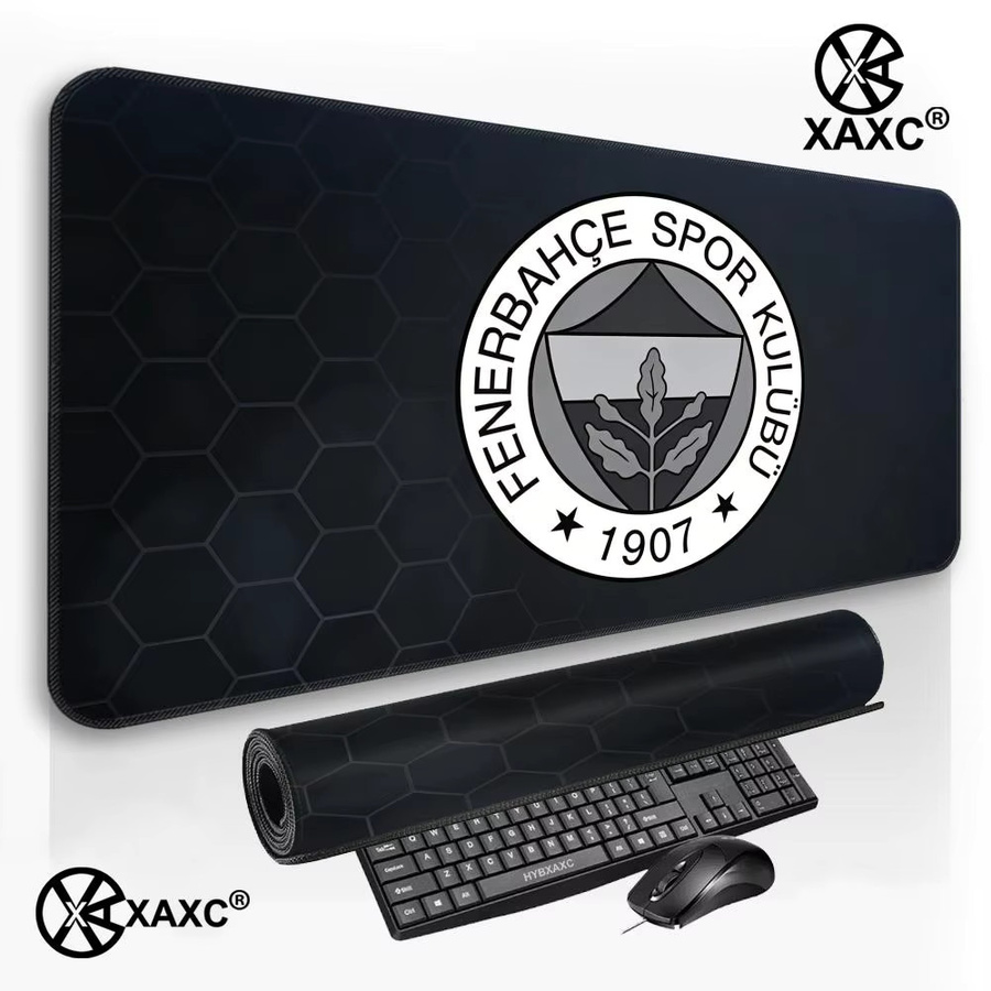 HYBXXC Gaming-Mauspad Fenerbahce SK XXL Schreibtischunterlage Schwarz - Bild 4
