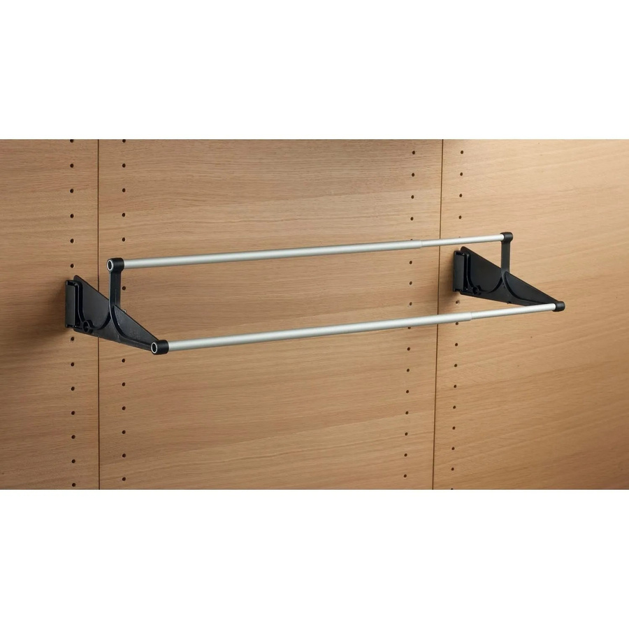Servetto Schuhhalter aus Kunststoff und Aluminium für Wand und Schrank, Schwarz - Bild 2
