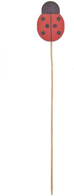 Rico Design Holz-Stecker Marienkäfer in Rot, Höhe: 26,5 cm - Bild 1