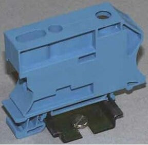 Weidmüller N-Trennklemme WNT 35N 10X3 in Blau, B/T/H: 66 x 16 x 51 mm - Bild 1