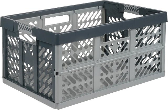 Keeeper Klappbox mit Softgriff in Silber-Anthrazit, B/H/L: 37 x 28 x 54 cm - Bild 1