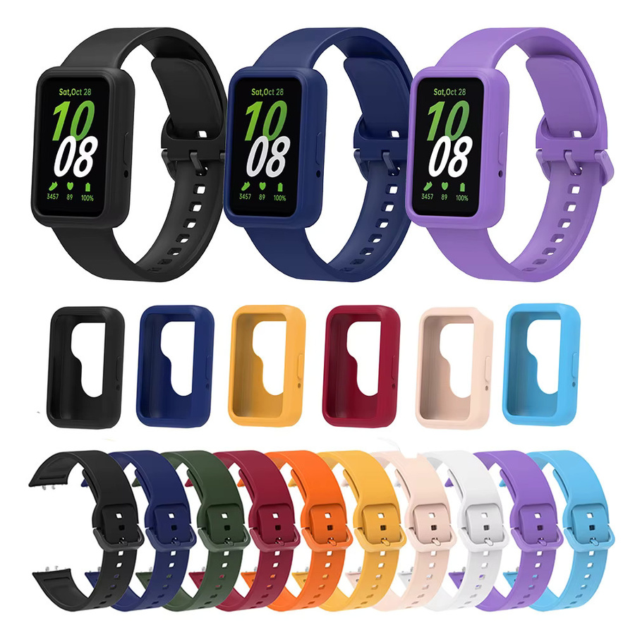 Samsung Silikonarmband für Galaxy Fit 3, Multicolor, mit Schutzhülle - Bild 1