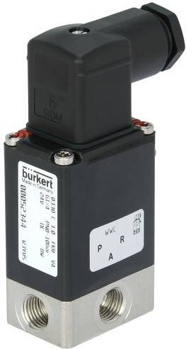 Bürkert Direktgesteuertes Ventil 50483 0330 in Schwarz mit 24 V/DC, G 1/4 Muffe und 4mm Nennweite - Bild 1