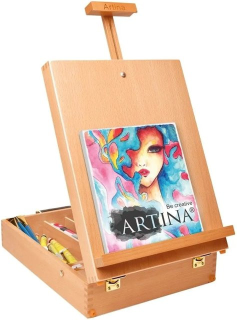 Artina Nancy Staffelei aus Buche in Braun - Bild 1