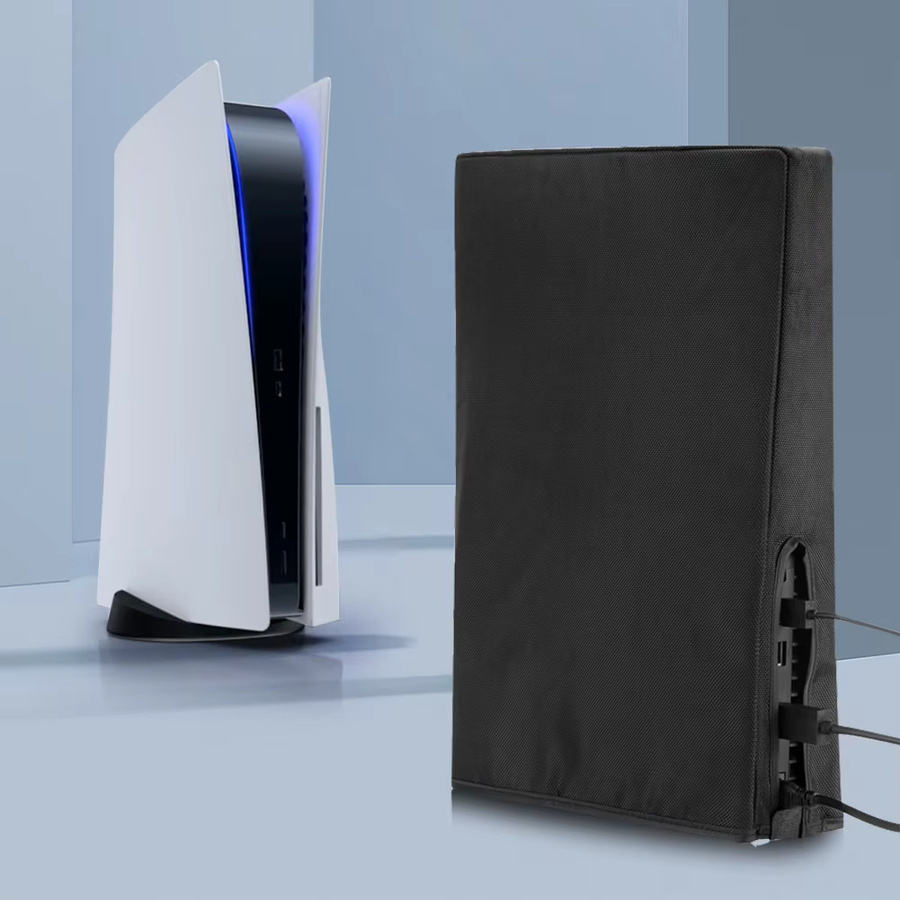 APWIKOGER Schutzhülle für PS5 Slim Konsole aus wasserdichtem 1680D Oxford-Gewebe in Schwarz oder Grau - Bild 2