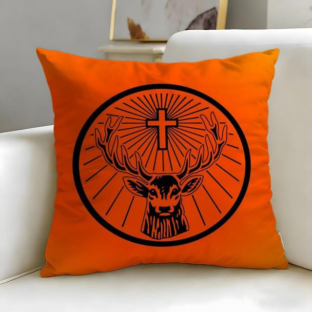 Jägermeister Kissenbezug von ZX Blanket, Orange, B/H: 40 x 40 cm - Bild 1