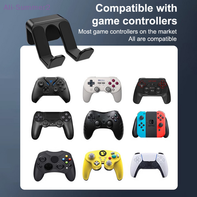 Summer2 Universeller Spielcontroller-Headset-Hängeständer und Wandhalterung in Schwarz für Switch Pro - Bild 1