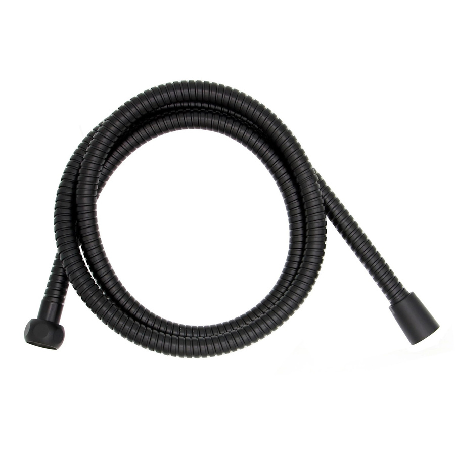 Sanotechnik Brauseschlauch aus Metall in Schwarz, Länge: 150 cm, Anschluss: 1/2 Zoll - Bild 2