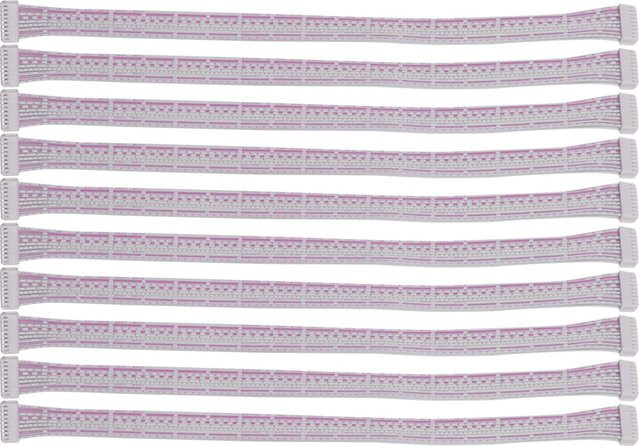 Bitmain 18 Pin Signal Daten Flachbandkabel Set, 10 Teile, Mehrfarbig, Länge: 30 cm, passend für Antminer S9 S7 L3 L3+ L3++ K5 R4 - Bild 1