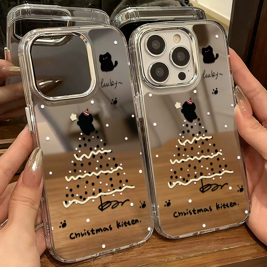 Luxus Make-Up Spiegel Handyhülle für Apple iPhone 11 bis 17 Pro Max, transparent - Bild 3