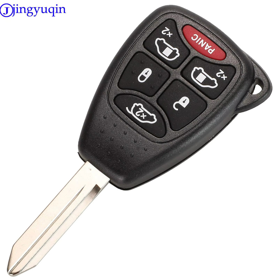Jingyuqin ID46 Fernbedienung Autoschlüssel Transmitter für Dodge Ram Jeep Commander Kompass Grand Cherokee Liberty Wrangler Chrysler in Schwarz - Bild 2