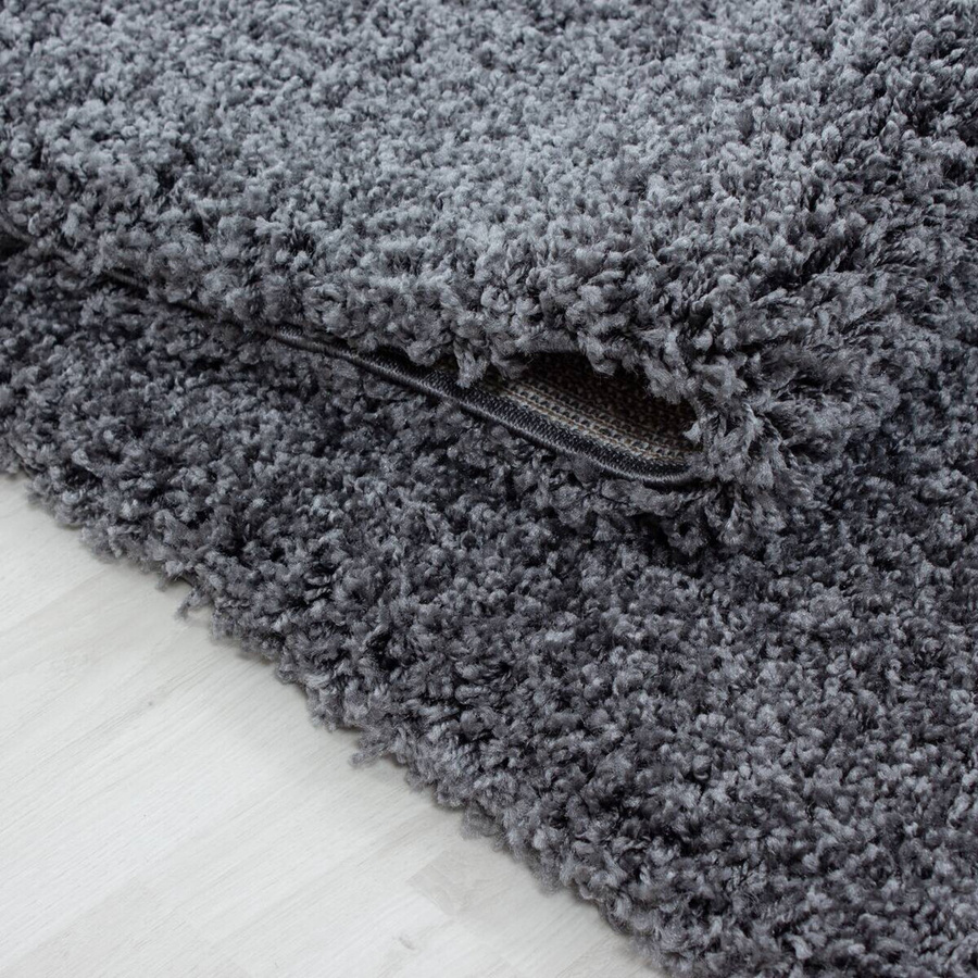 Ayyildiz Hochflorteppich Life Shaggy-Stil Grau B/L: 60 x 110 cm - Bild 5